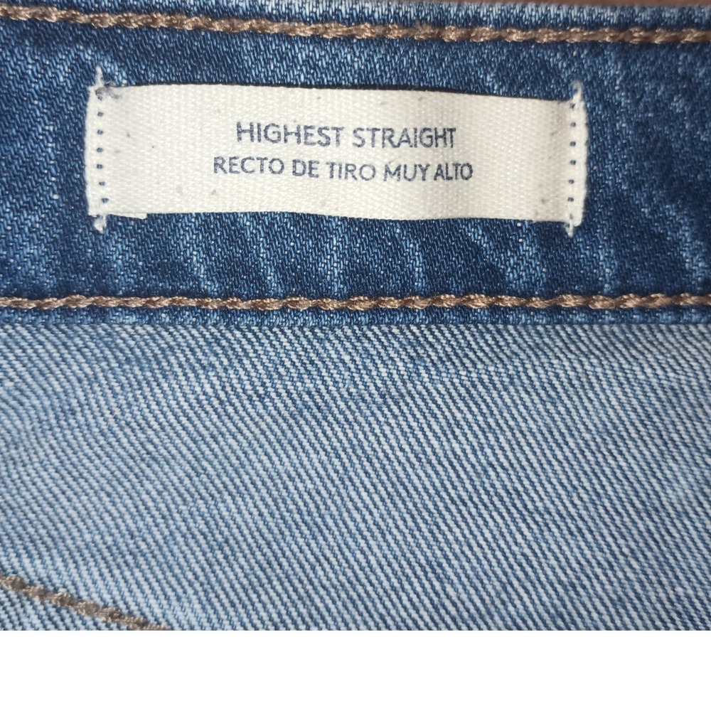 Universal Thread Straight High Rise Button Fly Jeans Blue Capsule Wardrobe 4 - Picture 6 of 9